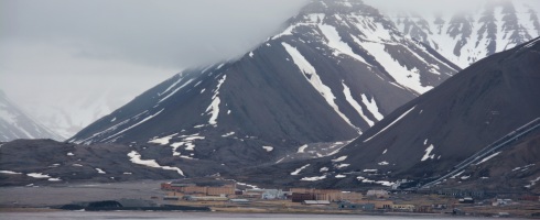 Ghost town Pyramiden in the Nort Sea